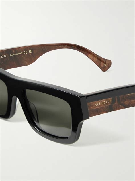 gucci eyewear rectangle frame sunglasses|Gucci square sunglasses unisex.